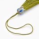 Polyester Tassel Pendant Decorations HJEW-WH0003-A11-AS-2
