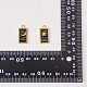 24pcs 3 style rack placage pendentifs en émail en alliage d'or ENAM-SZ0003-04-8