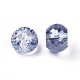 Perles rondelles en verre cristal à facettes bleu marine X-GLAA-F015-A01-2