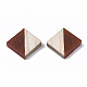 Cabochon in legno e resina bicolore RESI-R425-03-3