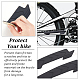 OLYCRAFT 2Pcs Mountain Bike Chainstay Protector MTB Bicycle Down Tube Frame Protector Silicone Bicycle Frame Guard Chain Guard Pad Protect Your Bike from Scratch Black Arrow Patterns AJEW-WH0317-17-3