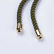 Nylon Twisted Cord Bracelet Making MAK-F018-15G-RS-4