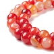Chapelets de perles en agate rayée naturelle/agate à bandes G-K155-A-8mm-05-4