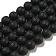 Chapelets de perles perles en agate noire naturelle X-G-D710-8mm-06-1