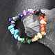 Chakra bracelets de pierres précieuses extensibles BJEW-JB02288-02-6