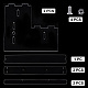 アクリルディスプレイライザー  2段ジュエリーディスプレイライザーシェルフショーケース  ドライバー付き  ジュエリーフィギュアモデルディスプレイ用  透明  40x9.5x9.5cm ODIS-WH0017-079D-3