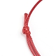 Корейская вощеной шнур браслет полиэстера делает AJEW-JB00011-08-2