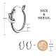 Серьги-кольца Shegrace с родиевым покрытием 925 шт. JE899A-2
