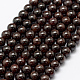 Natural Garnet Beads Strands G-P322-25-6mm-1