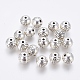 Perles d'alliage métallique, Sans cadmium & sans nickel & sans plomb, ronde, argent antique, 8mm, trou: 1 mm.