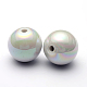 AB Color Plated Acrylic Gumball Beads for Bubblegum Necklace PACR-R204-20mm-01-2