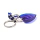 Porte-clés en lapis-lazuli naturel et perles d'eau douce KEYC-JKC00365-03-4