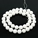 Round Shell Pearl Frosted Beads Strands BSHE-I002-8mm-08-2