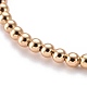 Bracelets de perles extensibles en laiton BJEW-JB05484-01-2