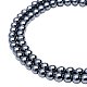 PandaHall Elite Grade AA Gorgeous Black Synthetical Hematite Gemstone Metal Round Loose Beads 6mm For Jewelry Making (1 Strands) G-PH0012-6mm-2