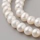 Hebras de perlas de agua dulce cultivadas naturales PEAR-G007-32-3
