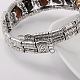 Tibetan Style Antique Silver Alloy Gemstone Bracelets BJEW-JB01649-4