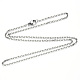 304 Stainless Steel Cable Chain Necklace NJEW-S420-008A-P-3