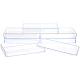 SUPERFINDINGS 4 Pack 21.3x14.8x4cm Clear Plastic Beads Storage Containers Boxes with Lids Rectangle Plastic Organizer Storage Cases for Beads Cards Cotton Swab Ornaments Craft Accessories CON-WH0074-92A-1