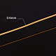 Benecreat 22 gauge/0.6mm filo di rame quadrato mezzo filo di ottone giallo duro (0.6x0.6mm) per la realizzazione di anelli KK-WH0034-34G-01-3