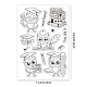 PandaHall Owl Clear Stamp DIY-WH0167-56-652-2