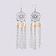 Cowrie Shell Dangle Earrings EJEW-JE02958-2