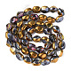 Chapelets de perles en verre électroplaqué EGLA-N008-016-A03-2