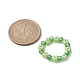 Bagues extensibles en perles de verre pour femmes RJEW-JR00595-4