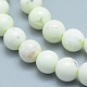 Chapelets de perles en opale jaune naturelle G-L552H-02D-2