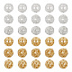 Pandahall 30Pcs 6 Style Brass Beads KK-TA0001-24-3