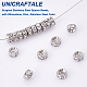 Unicraftale 40 pièces 8mm perles d'espacement en strass 316 perles chirurgicales en acier inoxydable 2mm trou bouchon perles disque strass bracelets perles pour la fabrication de bijoux RB-UN0001-08B-5
