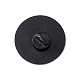 言葉はいつも眠いクラブ エナメルピン  バックパックの服のための電気泳動の黒い合金のフラットラウンドのブローチ  猫の模様  30x2mm  ピン：1.2mm JEWB-A005-03-04-2