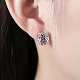 Boucles d'oreille en laiton avec zircons EJEW-BB33966-7