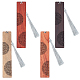 Ahademaker 4шт 4 цвета деревянные закладки AJEW-GA0004-20-2