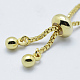 Brass Chain Bracelet Making KK-G284-03G-NR-4
