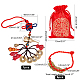 NBEADS Polyester Cord Bracelets & Chinese Knot Tassel Pendant Decorations Sets AJEW-NB0002-15-4