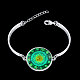 Nouvelle boussole de l'astrologie de la mode des bracelets lumineux BJEW-BB14704-2