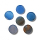 Natürliche blaue Achat-Cabochons G-A213-04B-1