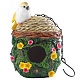 Смоляные подвесные птичьи гнезда BIRD-PW0001-071-1