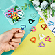 PandaHall Heart Shape Lobster Claw Clasps FIND-PH0003-34-6