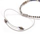 Bracelets de perles tressées en fil de nylon BJEW-E360-04-4