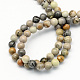 Natural Polychrome Jasper/Picasso Stone/Picasso Jasper Beads Strands G-S187-6mm-2