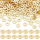 PandaHall Elite 200Pcs Brass Spacer Beads KK-PH0005-76A-1