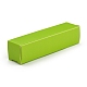 折りたたみ式クラフト紙箱  口紅包装用  長方形  芝生の緑  14.5x4x0.15cm CON-K008-B-04-1