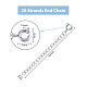 Extensor de cadena de bordillo de acero inoxidable dicosmetic 20 Uds 304 STAS-DC0013-97-2