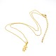 Human Real 18K Gold Plated Alloy Micro Pave Cubic Zirconia Pendant Necklaces NJEW-H416-02G-1