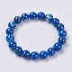 Natural Sea Shell and Synthetic Turquoise Assembled Beaded Stretch Bracelet BJEW-P211-03-10mm-1