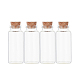 Chgcraft 12pcs 30ml frascos de vidrio transparente botellas tapones de corcho con 30pcs tornillos de ojo DIY-CA0001-16-6