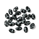 Synthetische Schneeflocken-Obsidian-Cabochons G-A094-01A-35-1