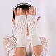 Gants sans doigts à tricoter en fil de fibre acrylique COHT-PW0002-01B-1